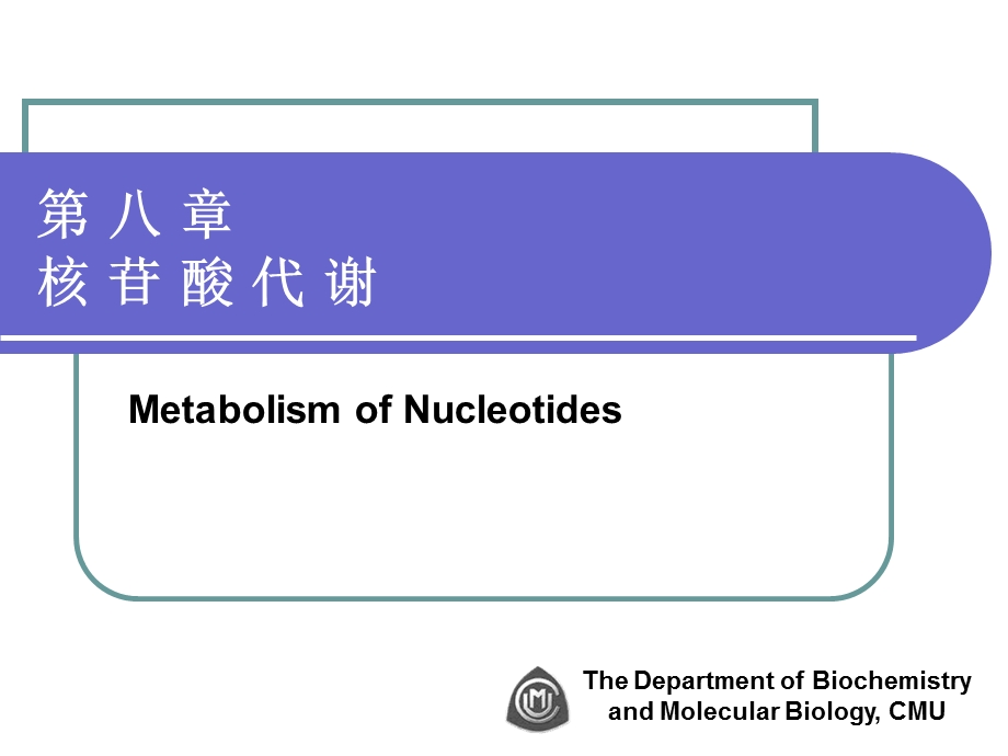 第八章核苷酸代谢4.ppt_第1页