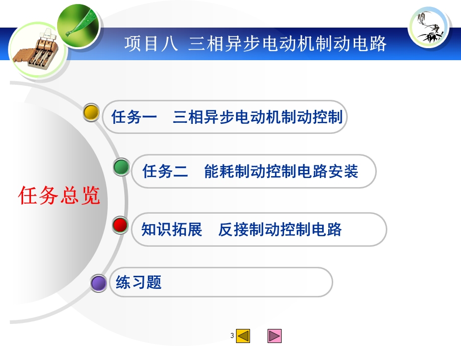 项目八三相异步电动机制动控制电路.ppt_第3页