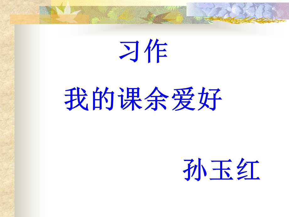 作文我的课余爱好.ppt_第1页