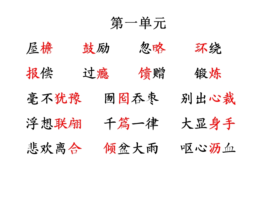 人教版五年级上册语文易错字、音汇总.ppt_第1页