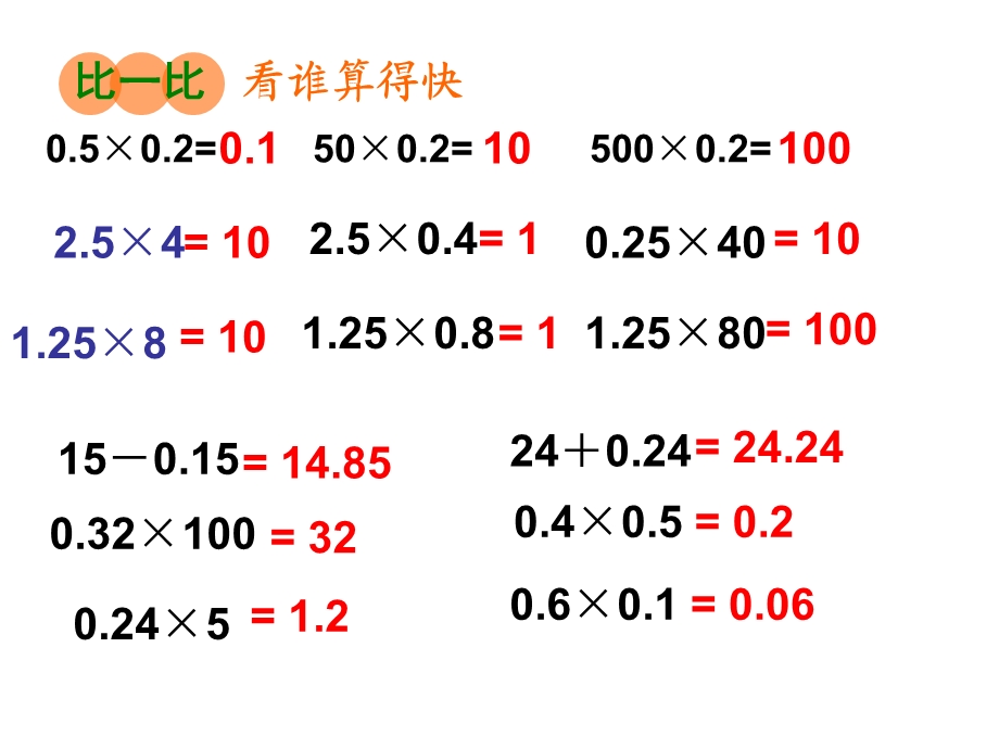 小学数学五年级上册《小数乘法的简便运算》课件.ppt_第2页