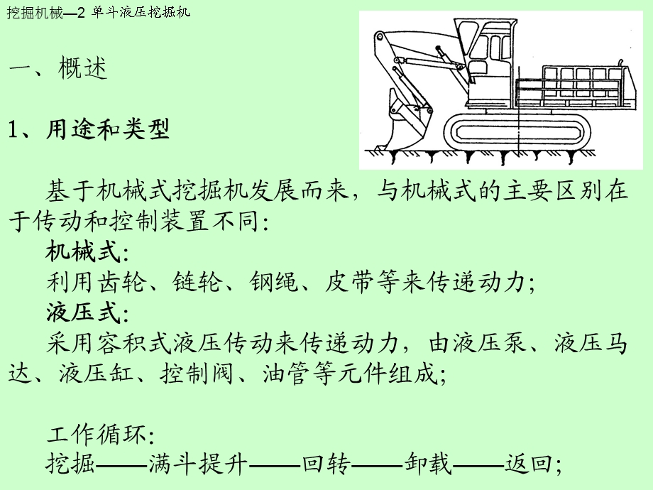 《露天采掘机械》教案单斗液压挖掘机完.ppt_第3页