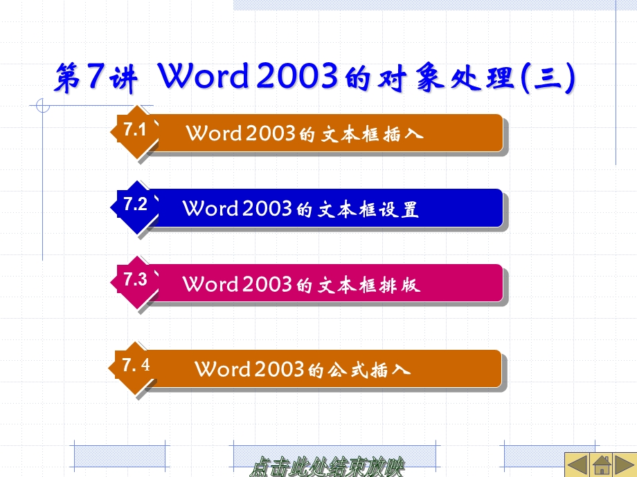 第7讲Word2003的对象处理(三).ppt_第1页