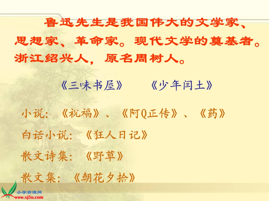 我的伯父鲁迅先生重难点.ppt_第2页