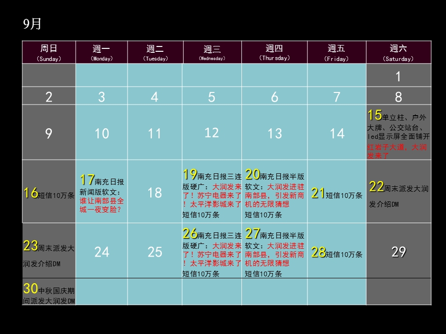 912月四川成都圣桦时代广场媒体推广计划.ppt_第3页