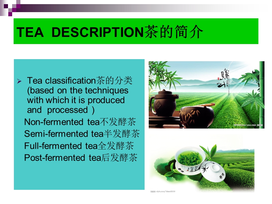 TEADESCRIPTION茶类概述.ppt_第3页