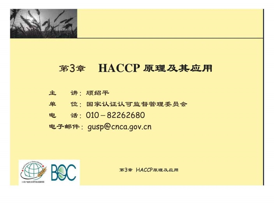 食品安全丶质量管理及相关标准体系培训第3章HACCP原理及其应用.ppt_第2页