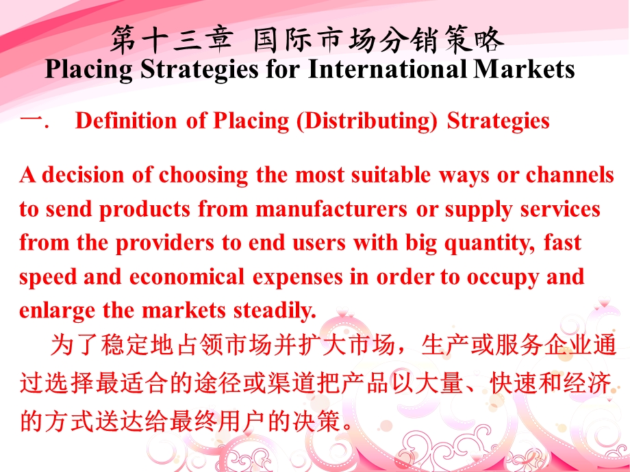 国际市场营销学第13章分销策略课件及选做作业.ppt_第1页