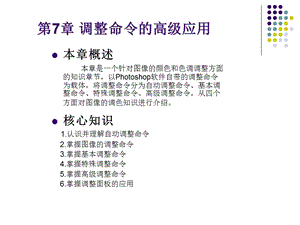 第7章调整命令的高级应用.ppt