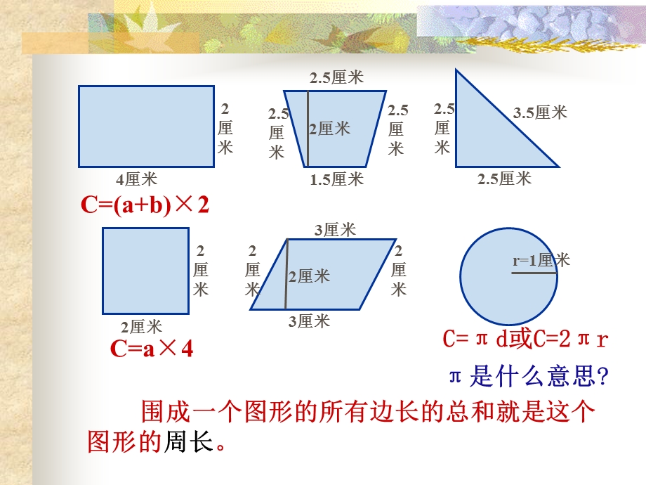 平面图形的周长和面积复习课件 (3).ppt_第3页