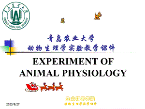 动物生理学实验教学课件.ppt