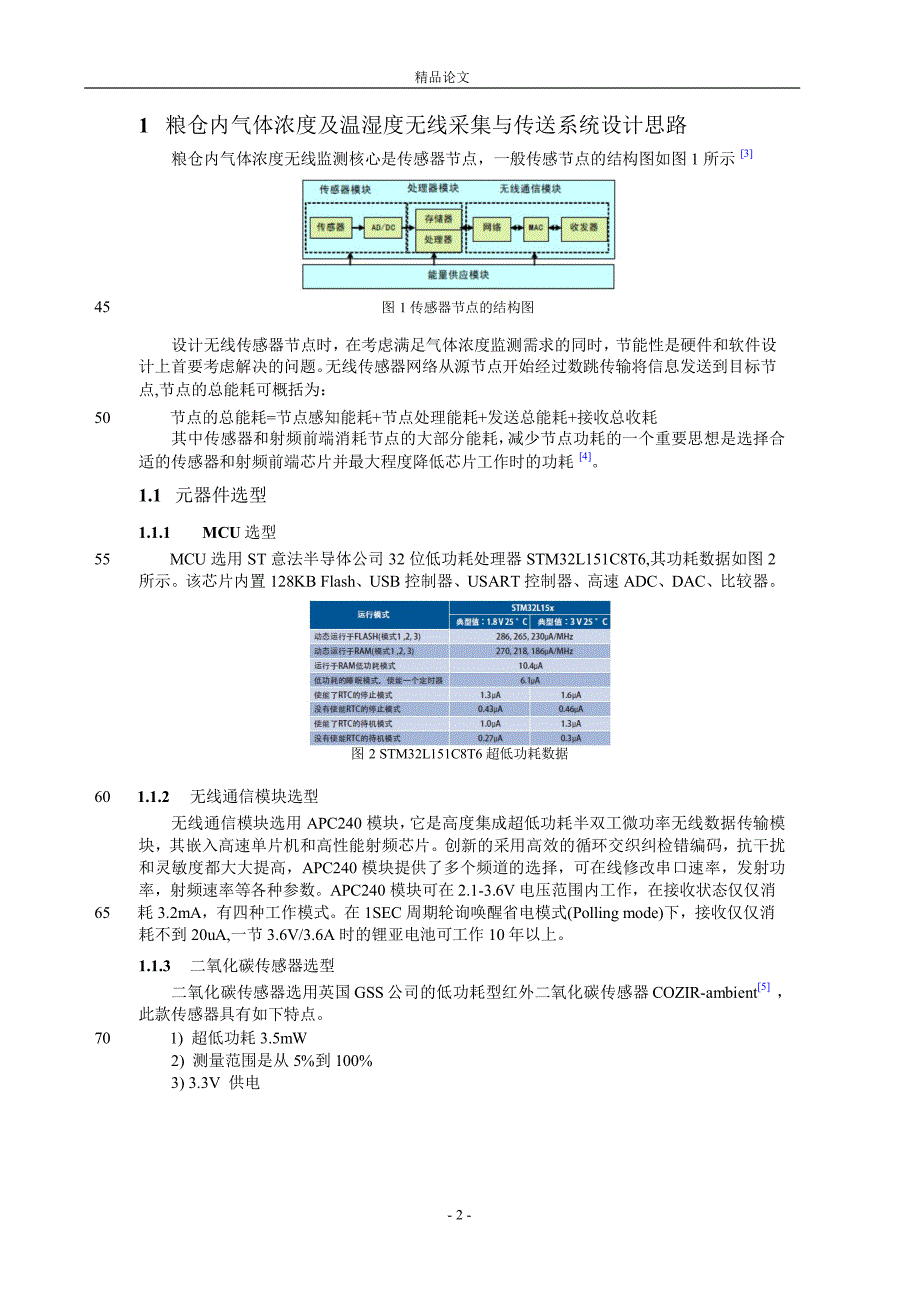 粮仓内气体浓度及温湿度无线采集与传.doc_第2页