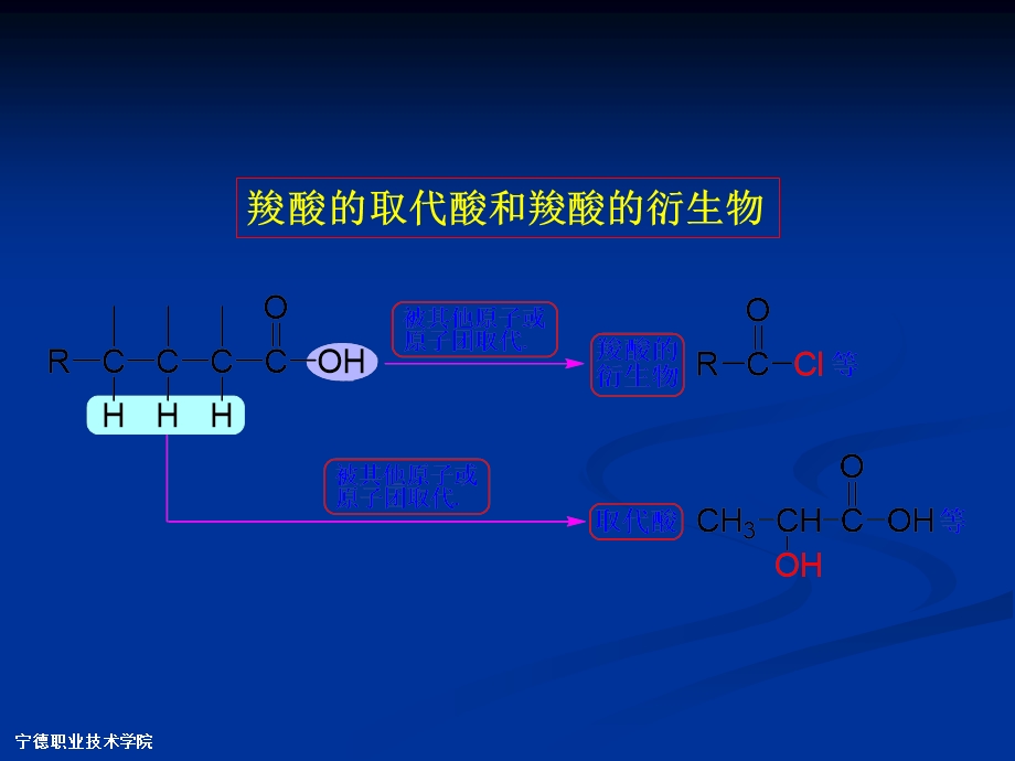 教学课件第二节取代酸第三节羧酸衍生物.ppt_第1页