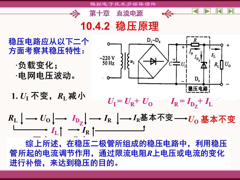 稳压管稳压电路串联型稳压电路.ppt_第3页