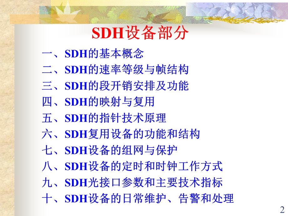 广东移动SDH培训.ppt_第2页