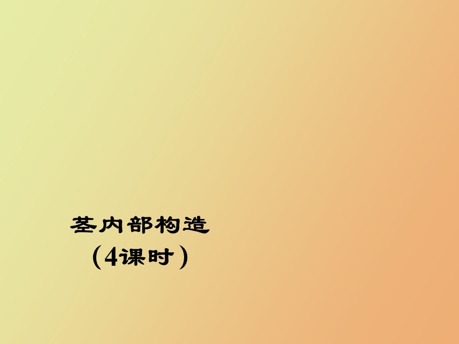 茎的内部构造.ppt_第1页