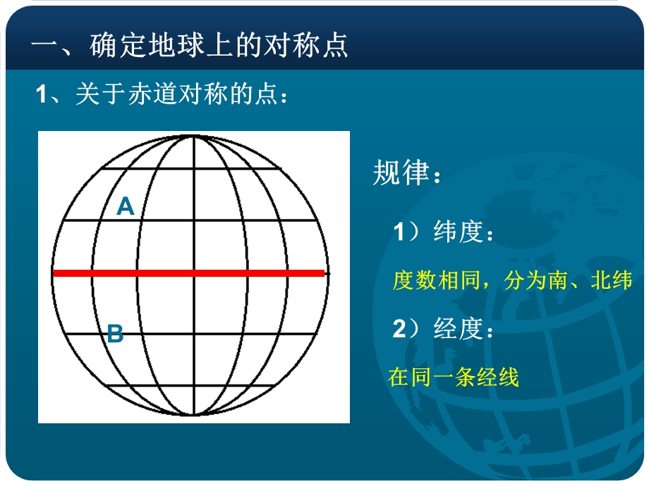 经纬网的应用一对称点和距离.ppt_第2页