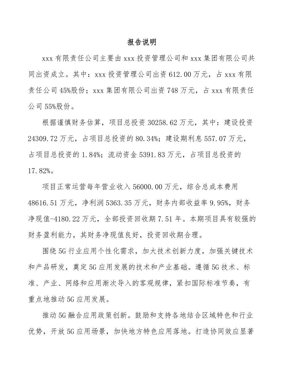 巫山关于成立5G+文化旅游公司可行性研究报告.docx_第2页
