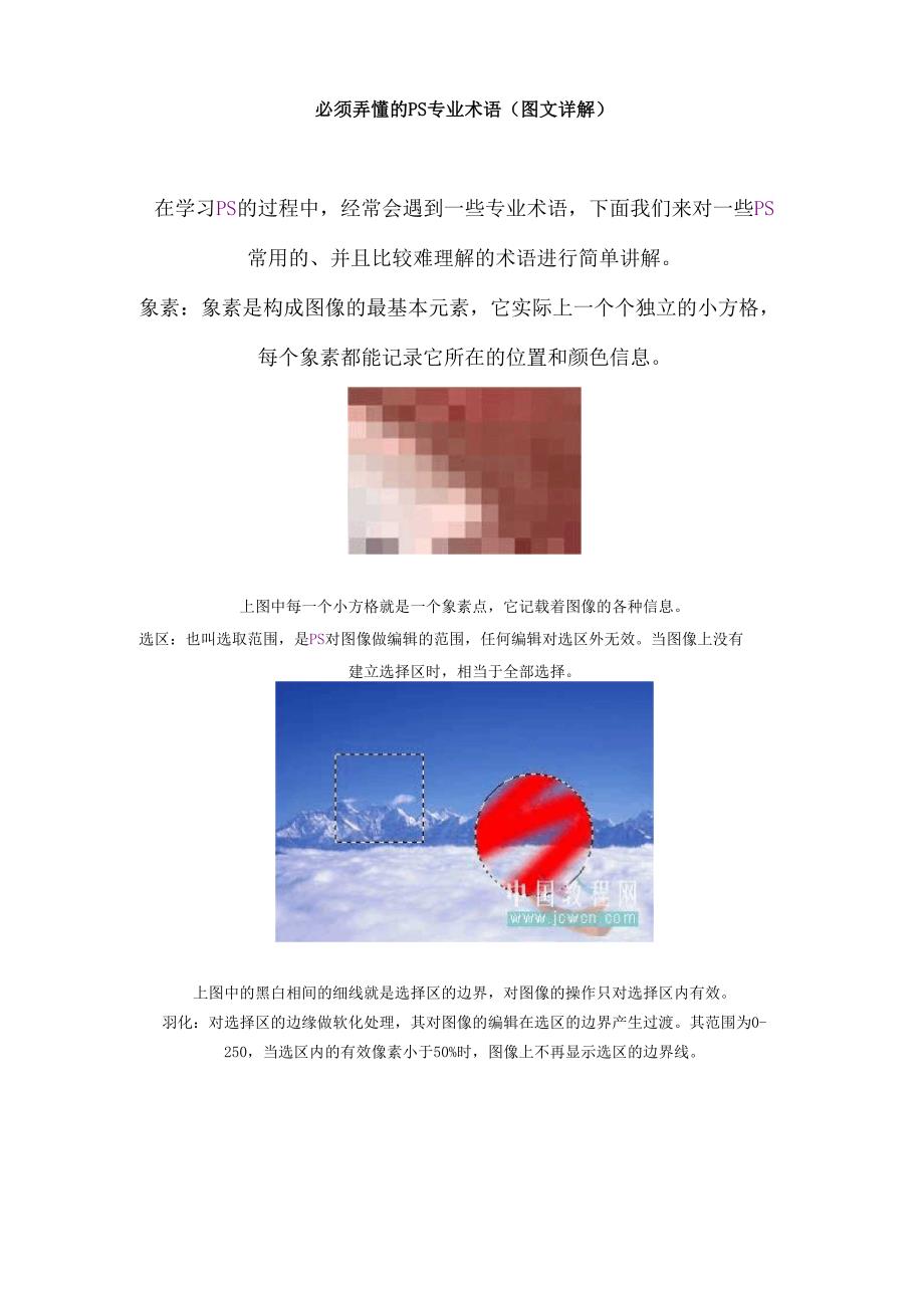 必须弄懂的PS专业术语 .docx_第1页