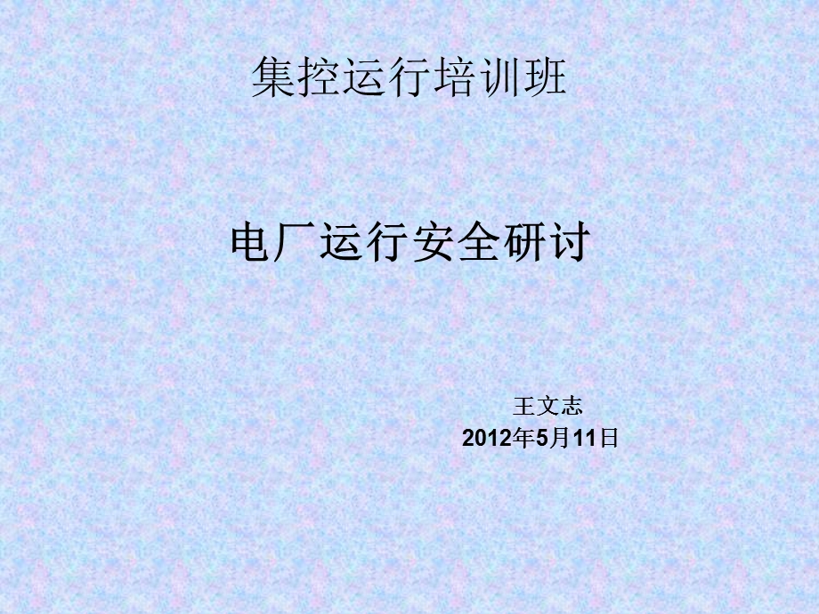 电厂运行安全研讨ppt课件.ppt_第1页