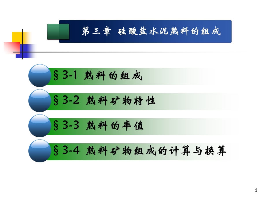 硅酸盐水泥的熟料组成讲解.ppt_第1页