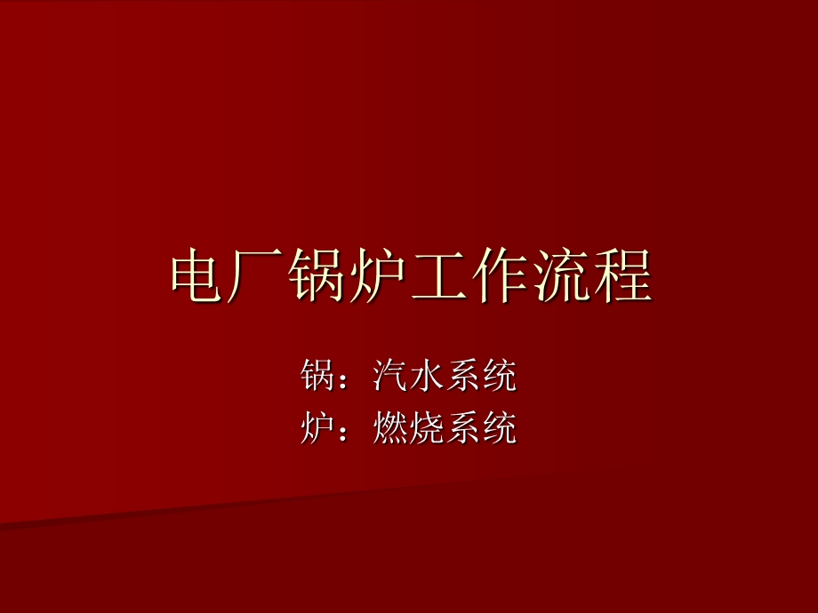 电厂锅炉工作流程.ppt_第1页