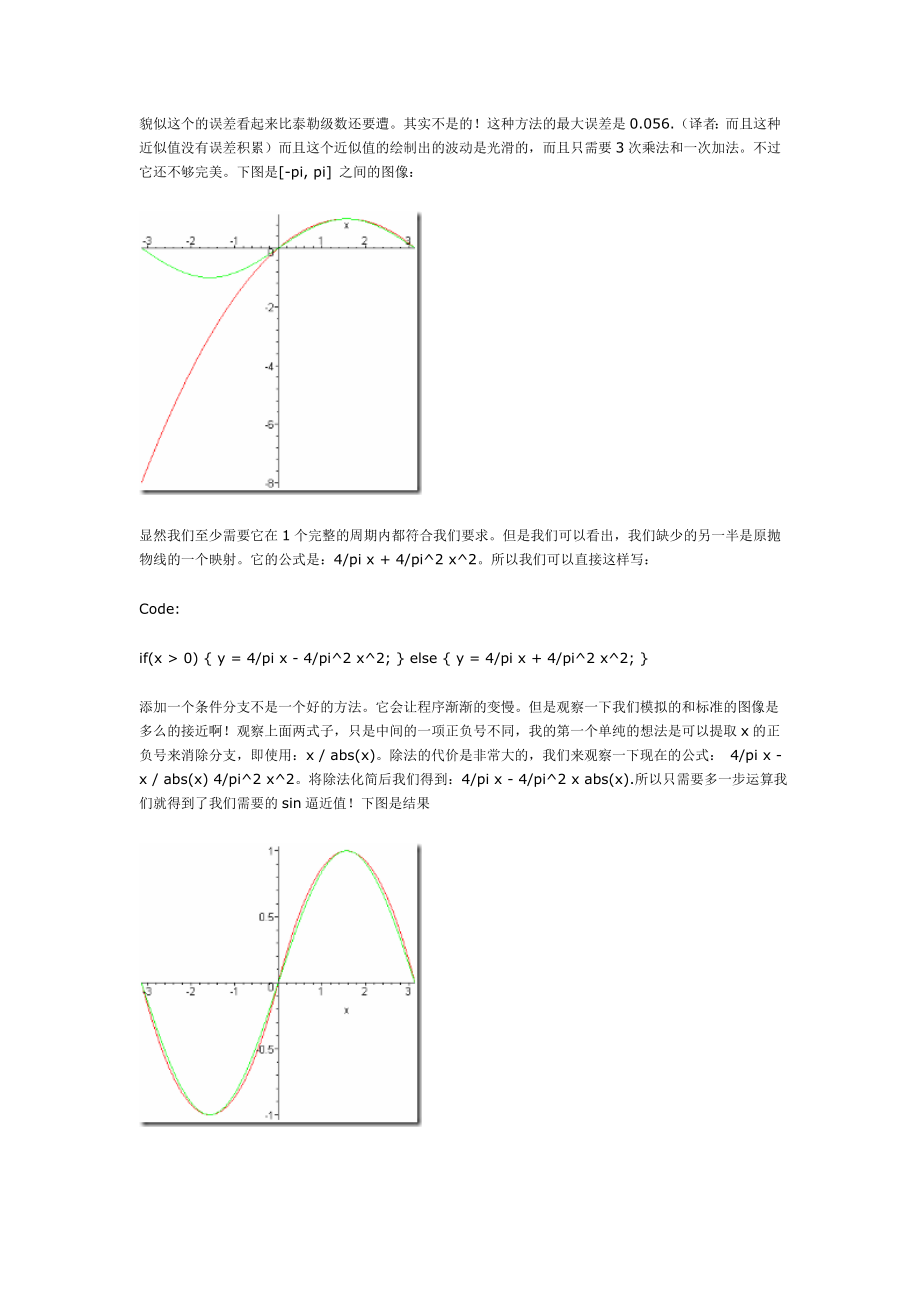 三角函数逼近快速算法(正余弦).doc_第3页
