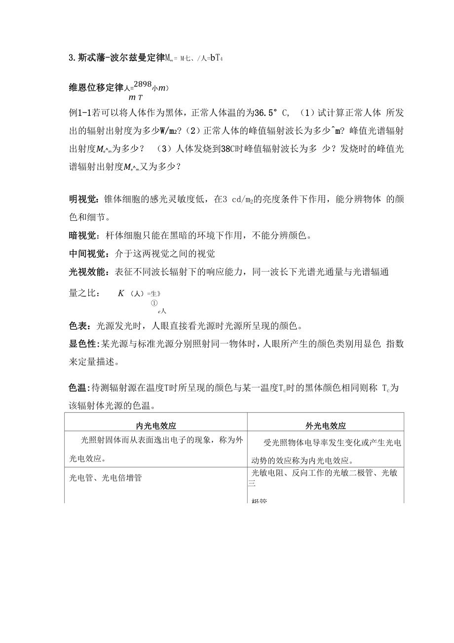 天津工业大学光电检测复习大纲.docx_第2页