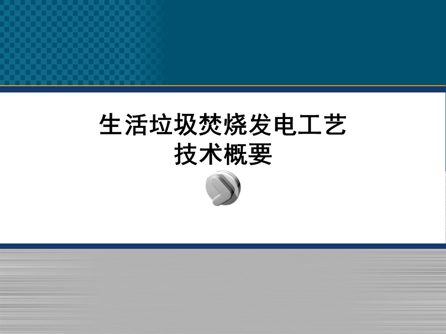 生活垃圾焚烧发电工艺技术概要.ppt_第1页