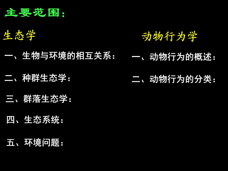 省竞赛辅导生态学与动物行为学.ppt_第2页