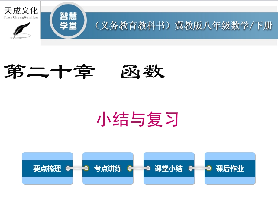 冀教版八年级数学下册第二十章小结与复习.ppt_第1页