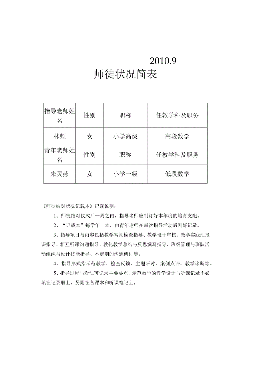 青蓝工程记录册-师徒结对计划-小学-教育.docx_第2页