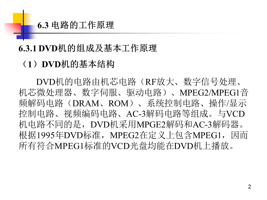 DVD影碟机的基本工作原理与检修.ppt_第2页