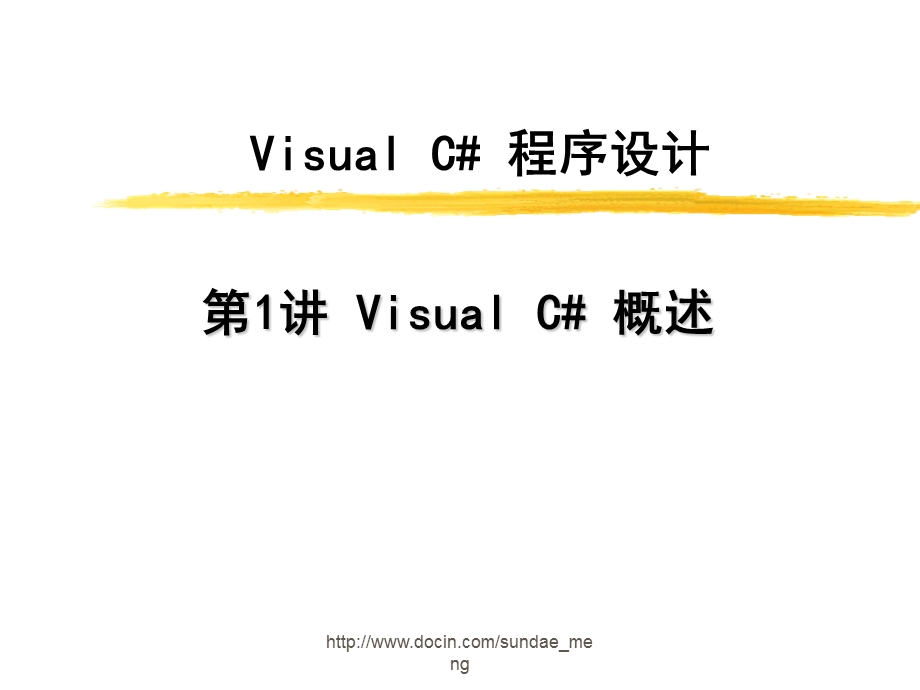 VisualC#程序设计.ppt_第1页