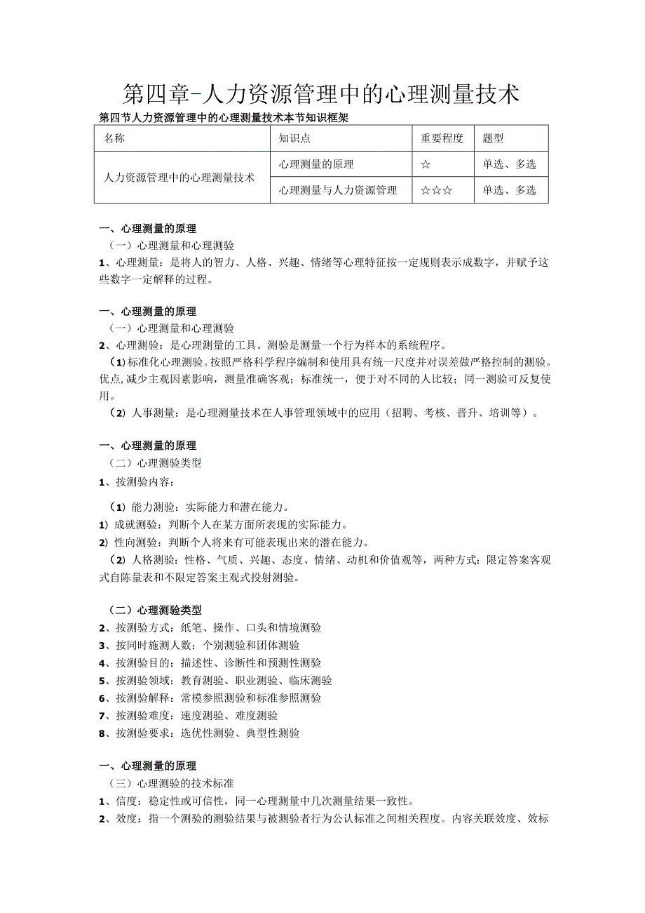 第四章-人力资源管理中的心理测量技术.docx_第1页