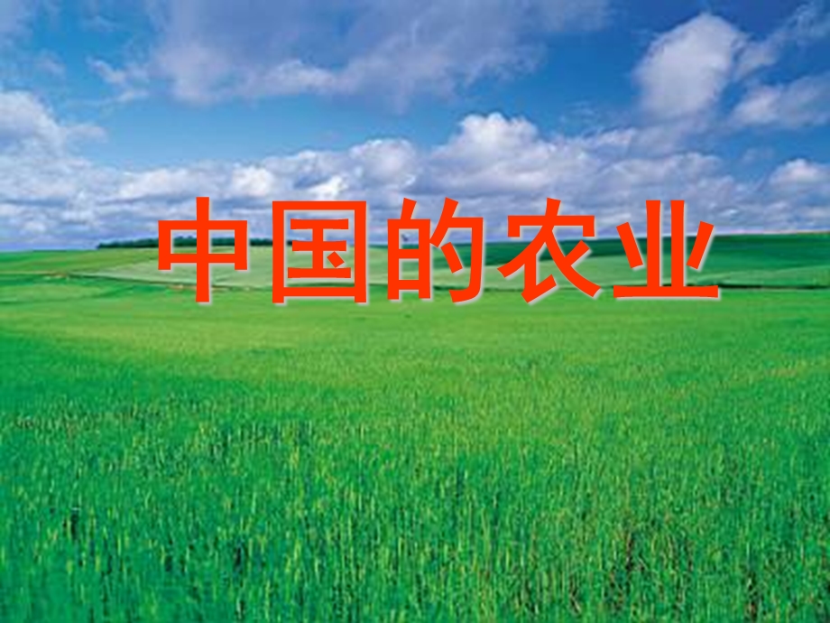 湘教版地理中考复习25-01-中国的农业.ppt_第1页