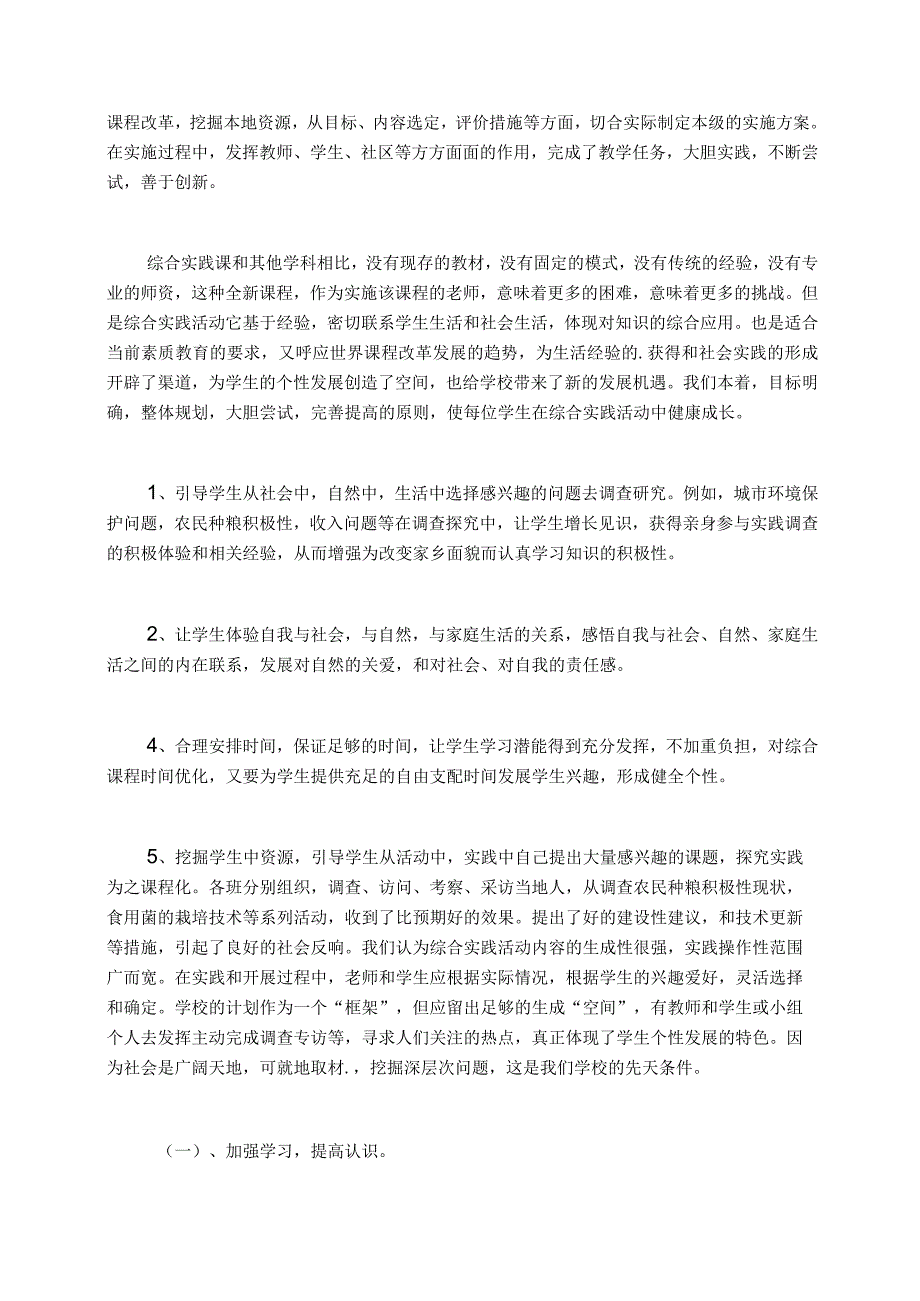 综合实践活动学期工作总结模板.docx_第2页