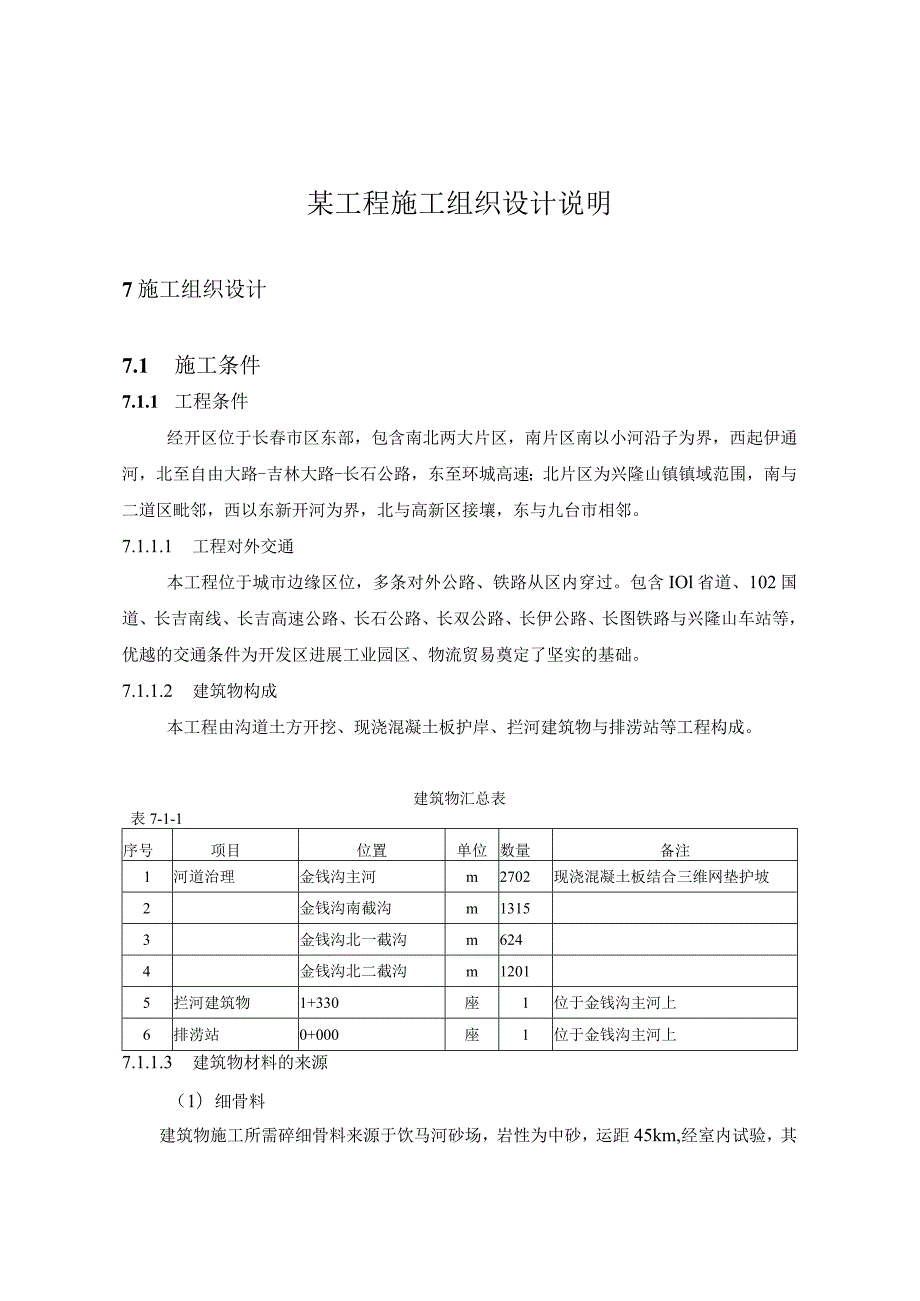 某工程施工组织设计说明.docx_第1页